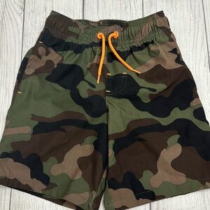 Wonder Nation Boys Camo Swim Trunks